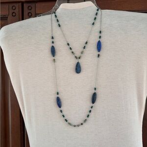 J. Jill blue Elegant Blue  three in one Necklace